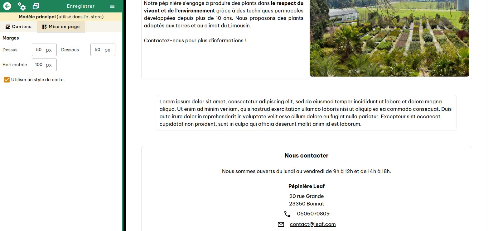 Configuration du style de carte