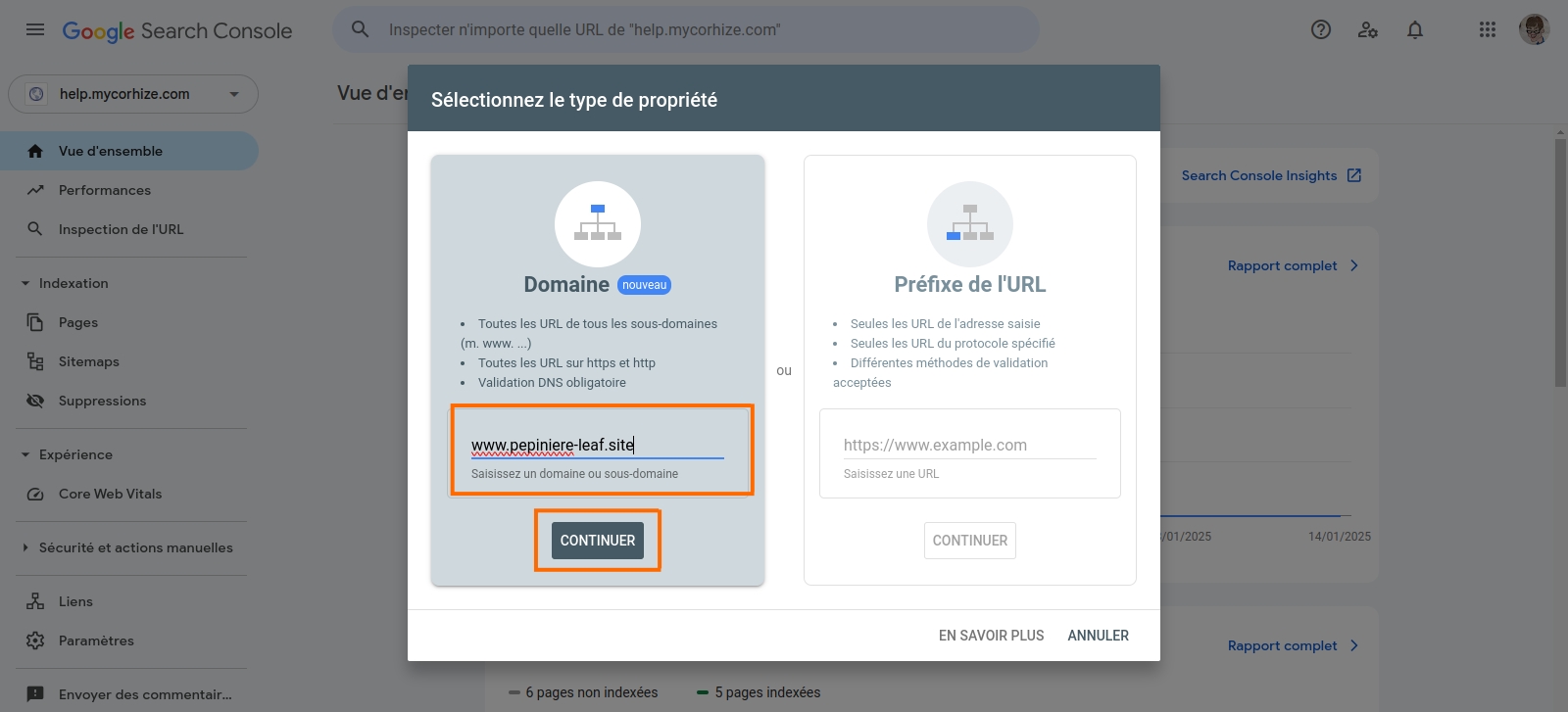 Indexation de votre site sur Google search console