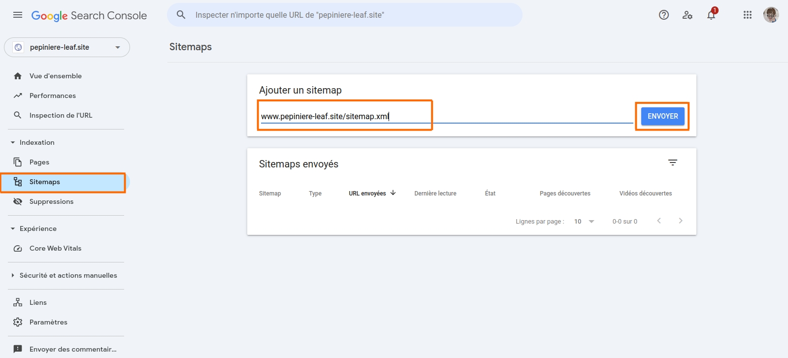Indexation de votre site sur Google search console