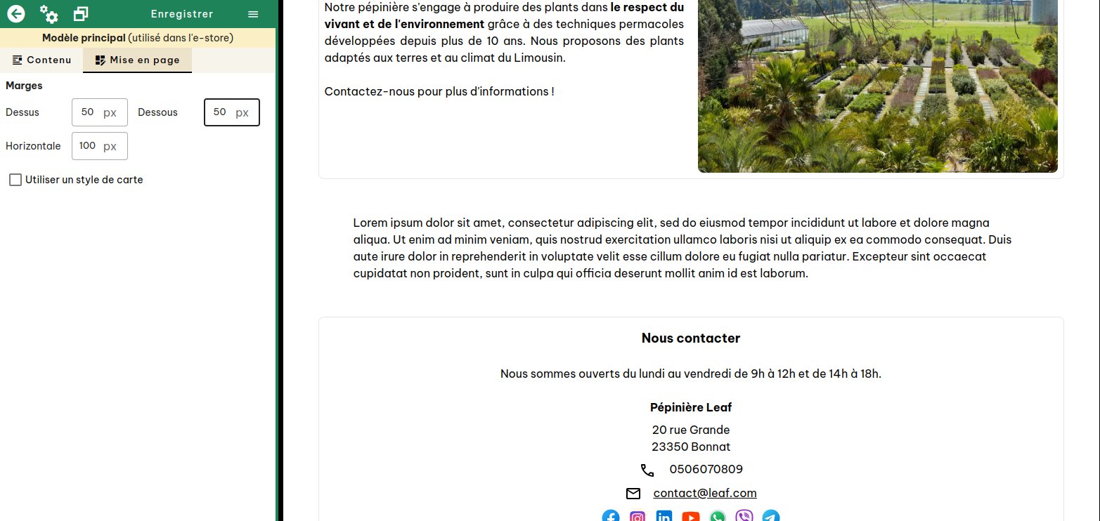 Configuration du style de carte