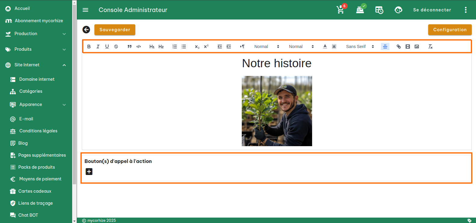 Page supplémentaire