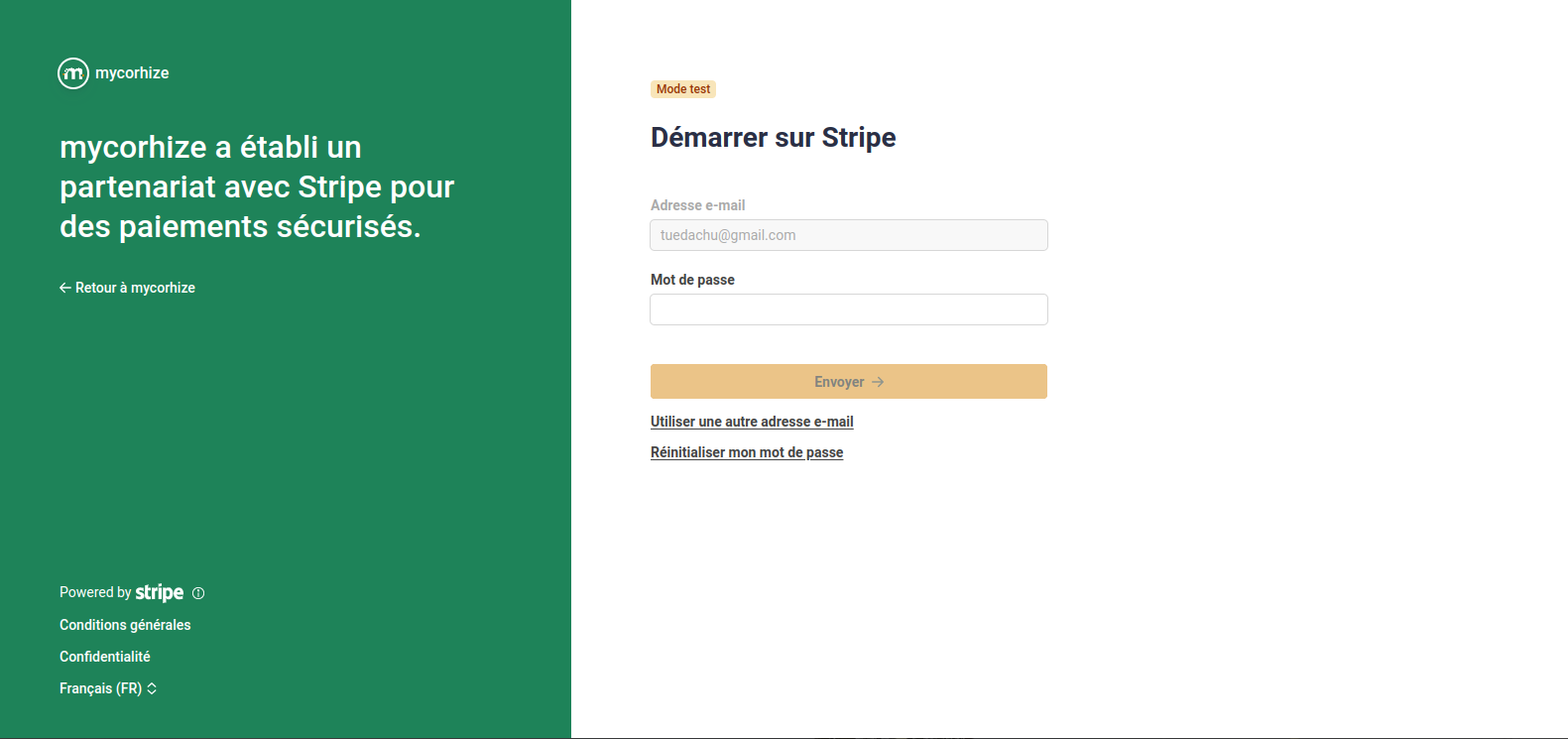 Configuration des moyens de paiement