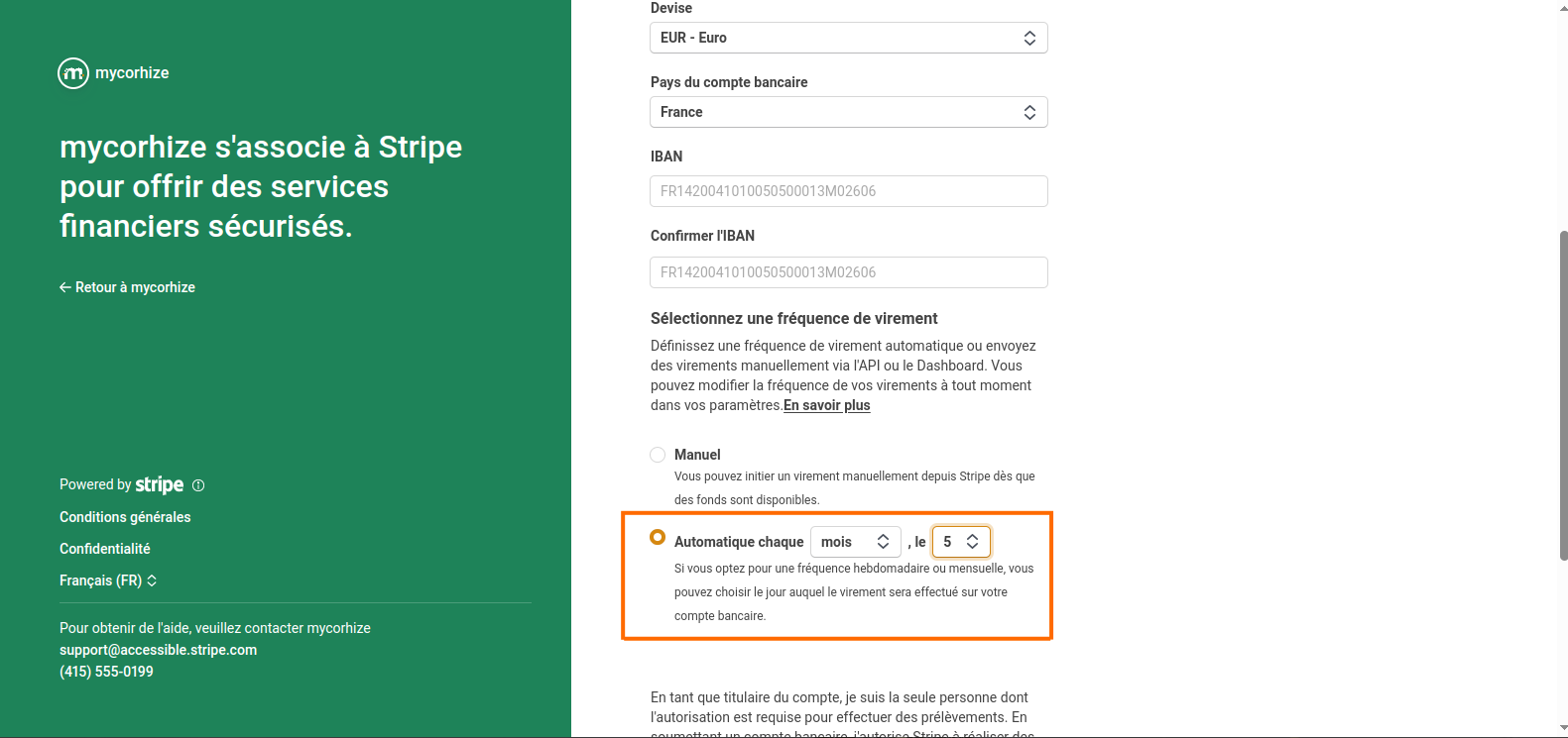 Configuration des moyens de paiement