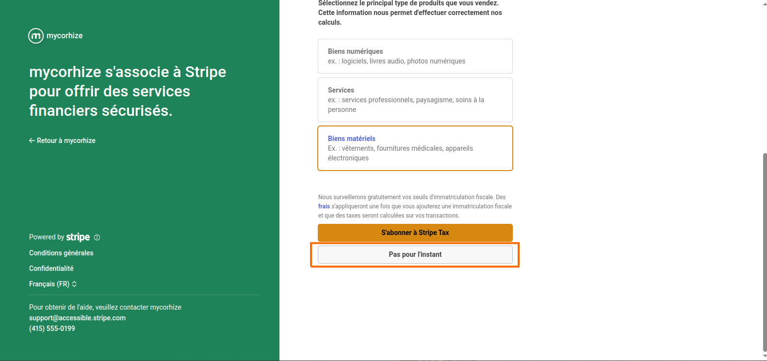 Configuration des moyens de paiement