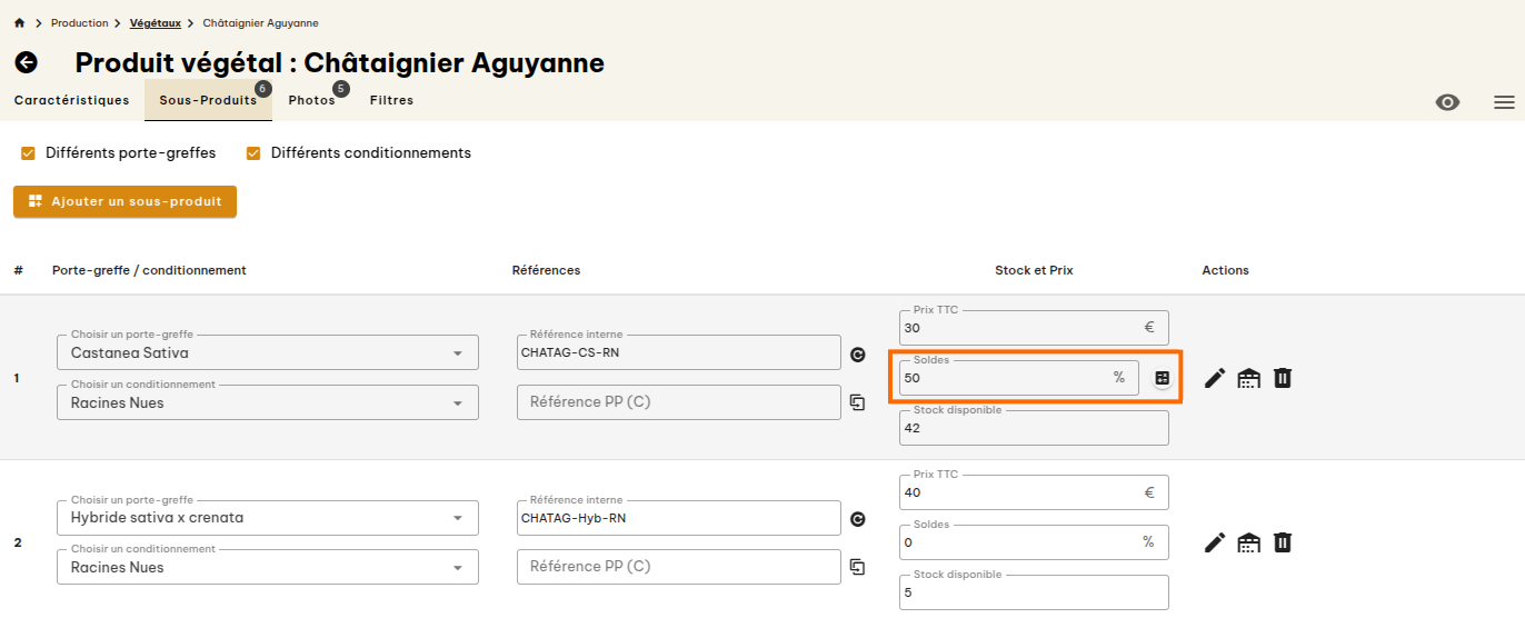 Badge sur les photos produits
