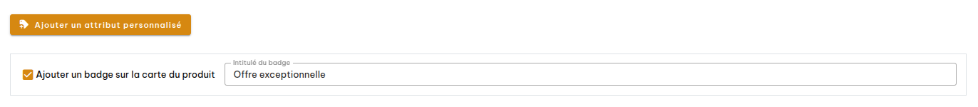 Badge sur les photos produits