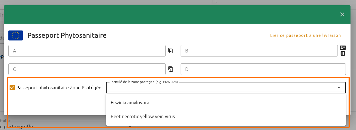 Passeport Phytosanitaire