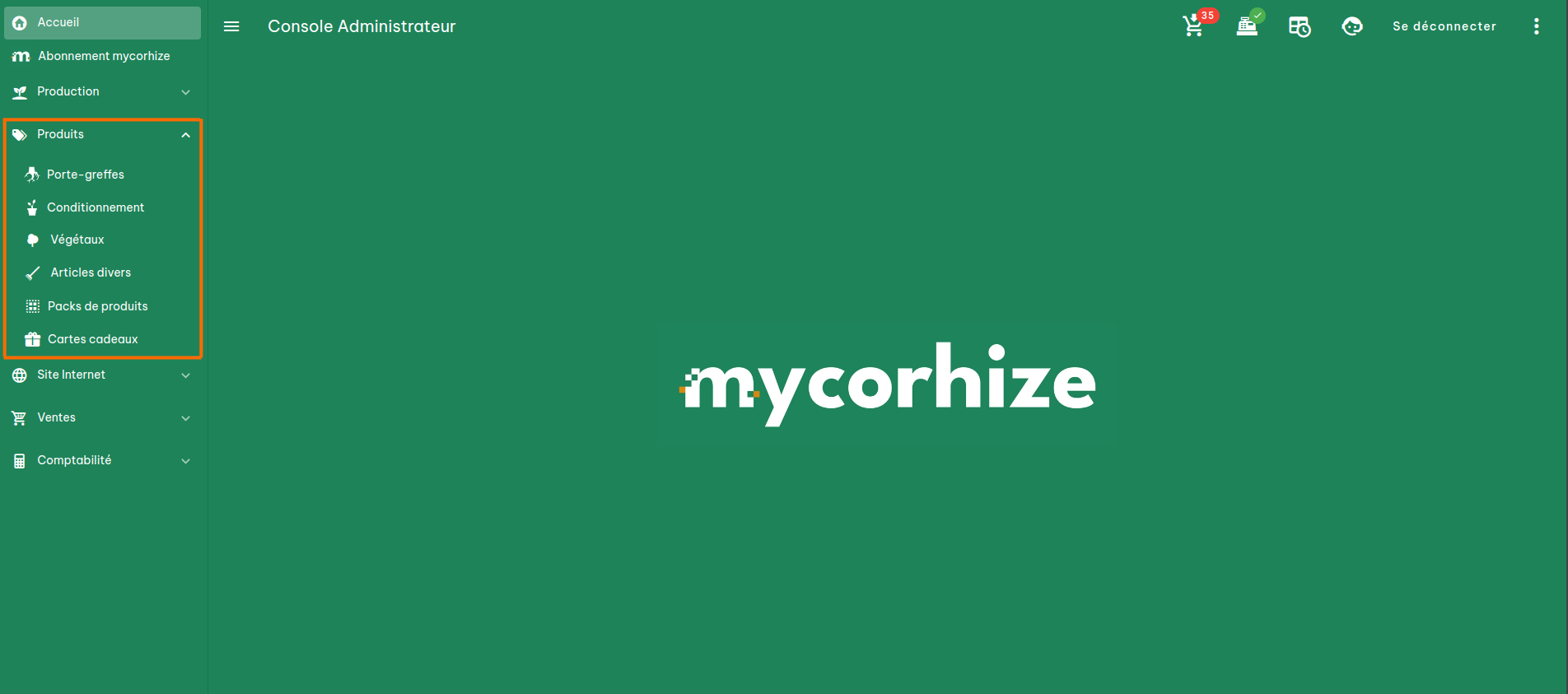 Configuration produits