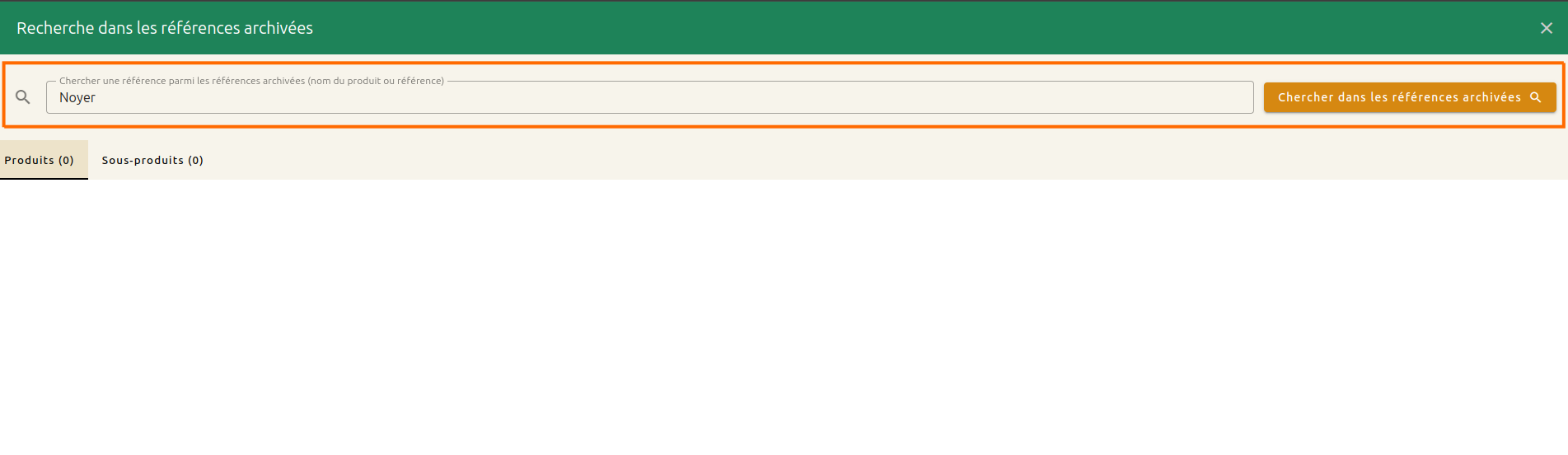 Gestion des produits végétaux