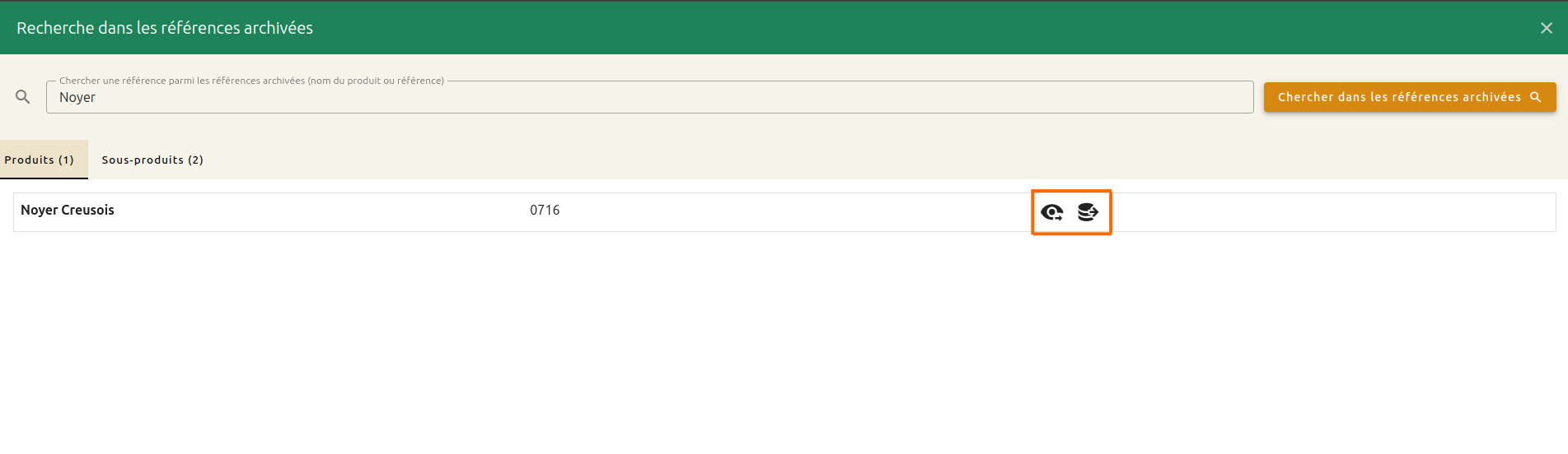 Gestion des produits végétaux