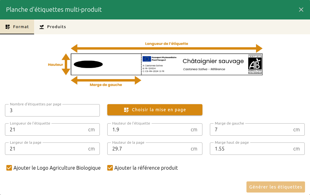 Gestion des produits végétaux