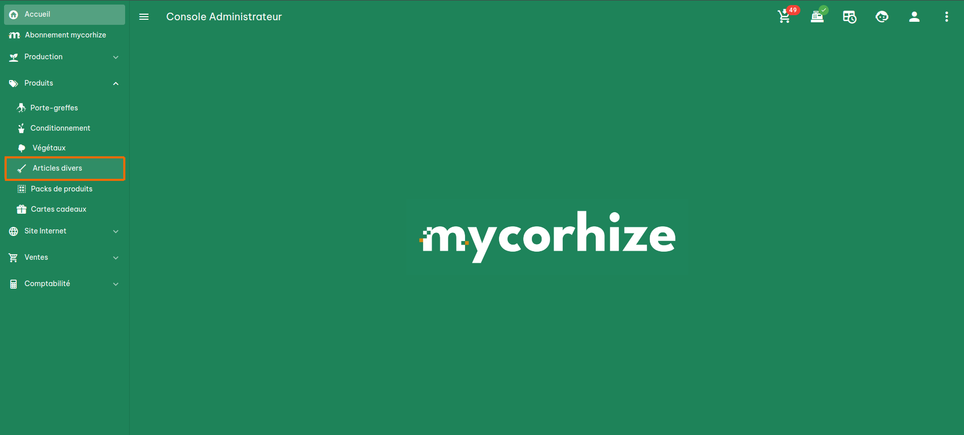 Configuration des autres produits