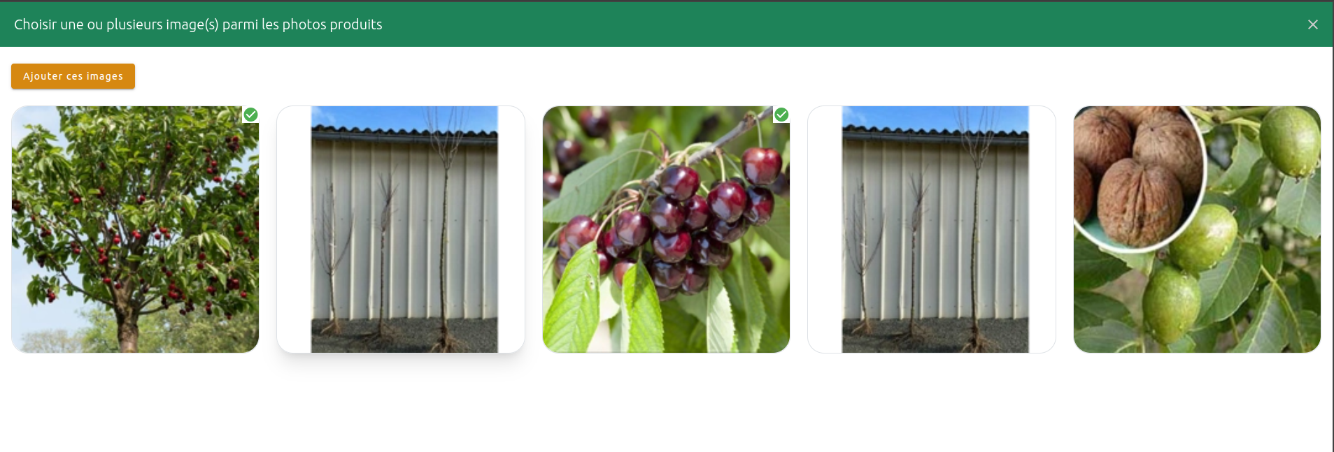 Configuration des packs de produits