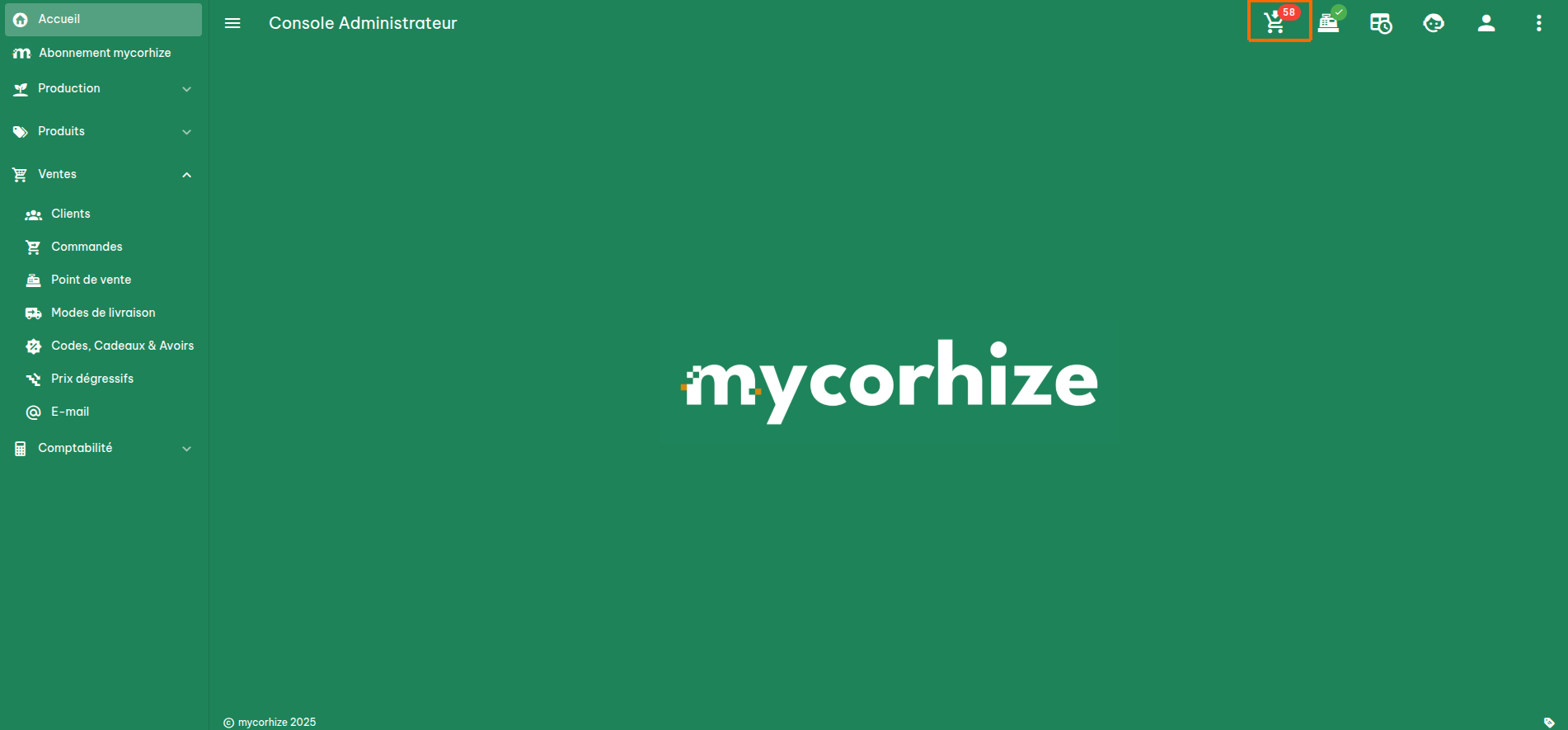 Configuration des commandes