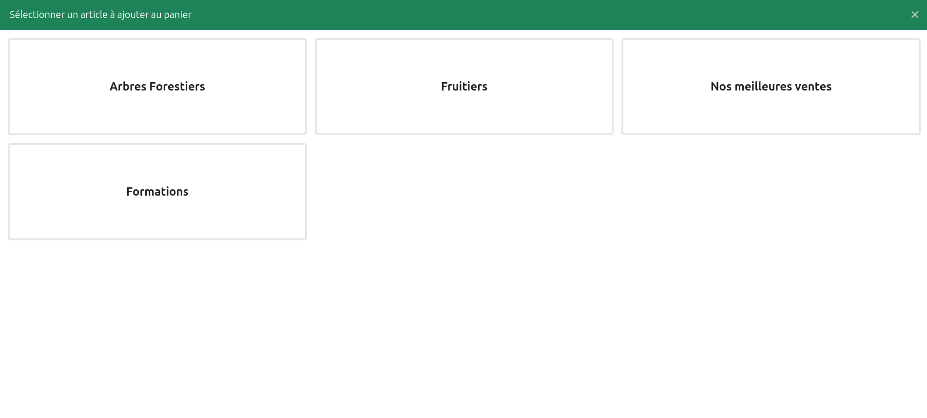 Configuration du point de vente