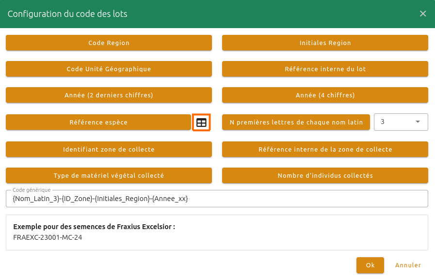 Lots Végétal Local