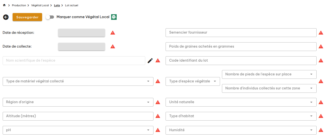 Lots Végétal Local