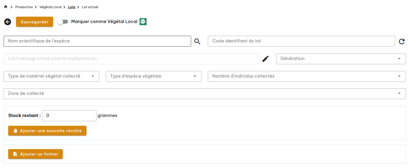 Lots Végétal Local