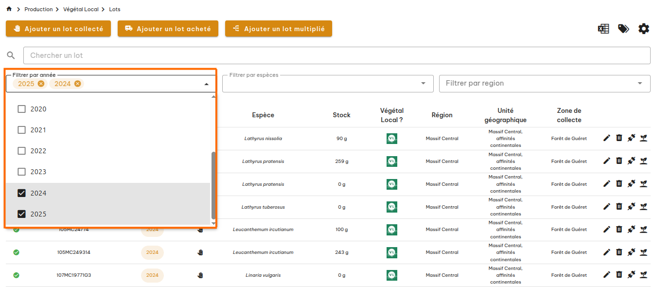 Lots Végétal Local