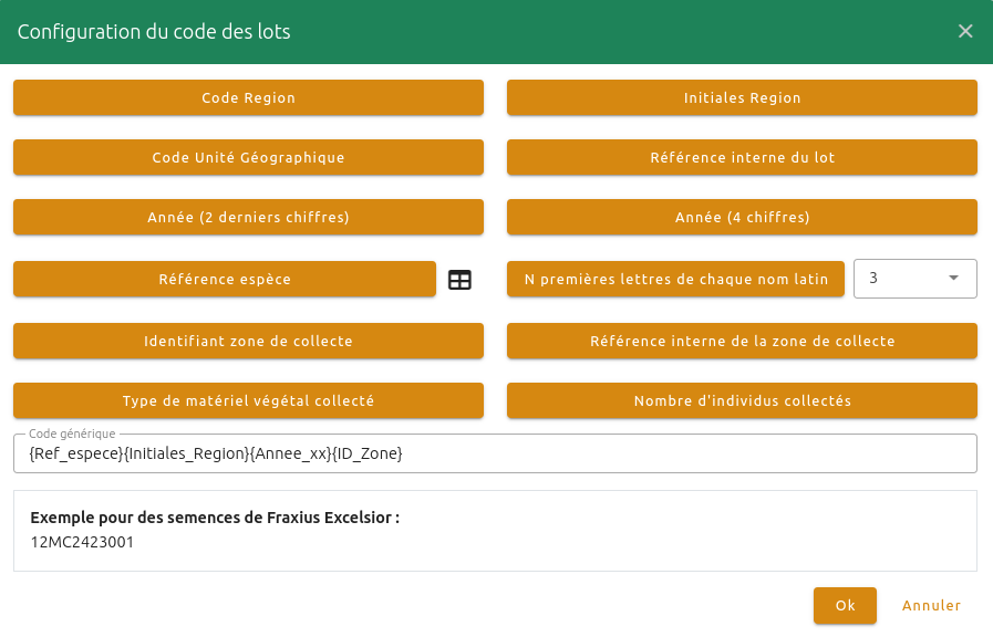 Lots Végétal Local