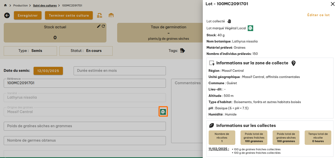 Cultures Végétal Local
