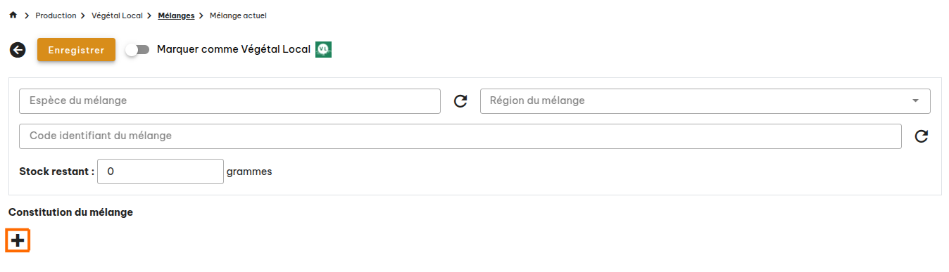 Mélange Végétal Local