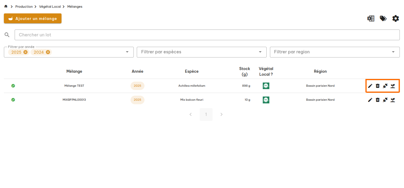 Mélanges Végétal Local