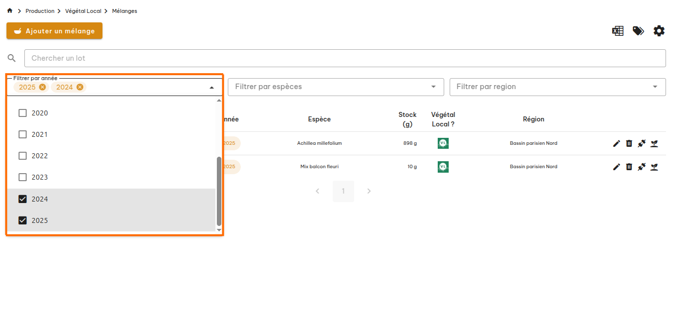 Mélanges Végétal Local