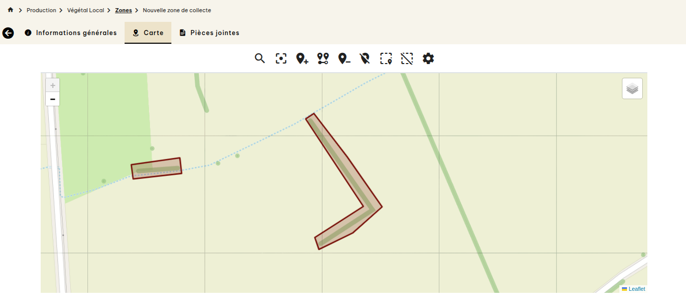 Zones de collecte Végétal Local