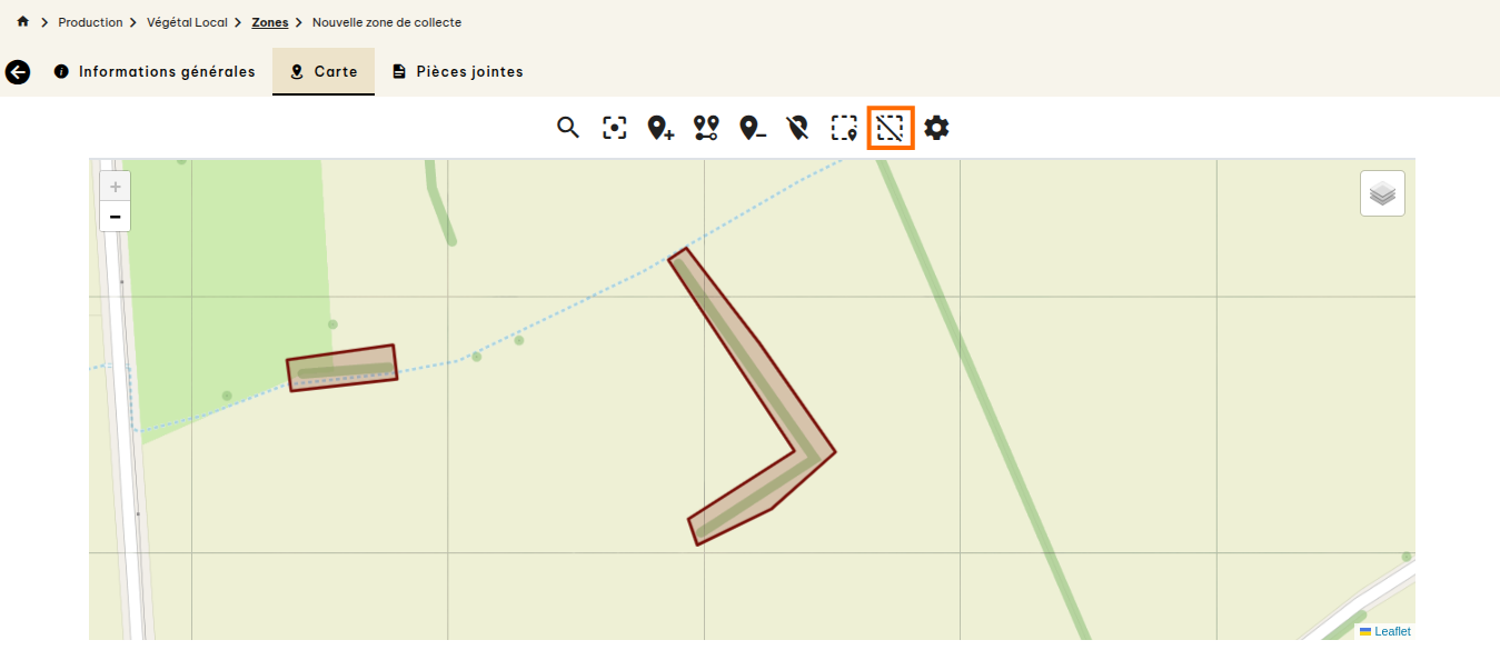 Zones de collecte Végétal Local