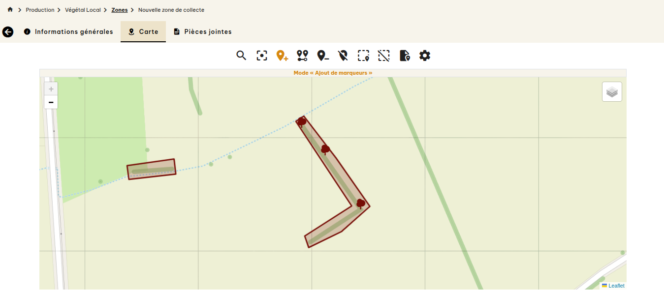 Zones de collecte Végétal Local