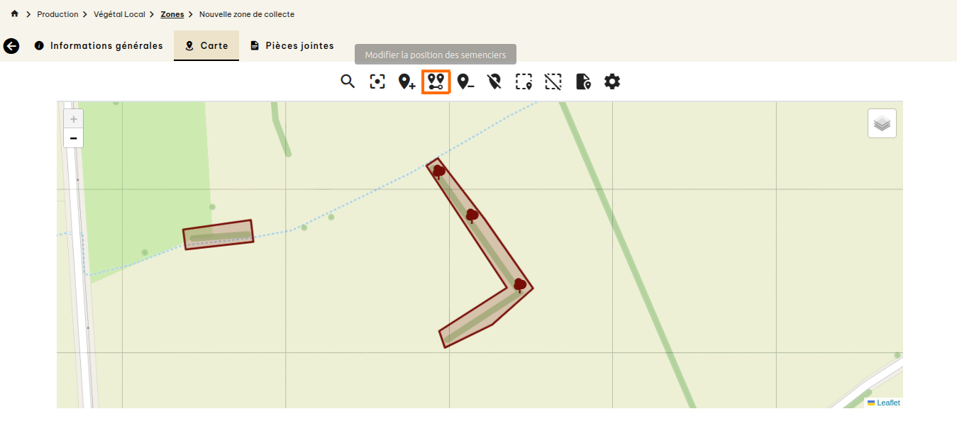 Zones de collecte Végétal Local