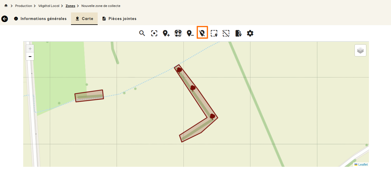 Zones de collecte Végétal Local