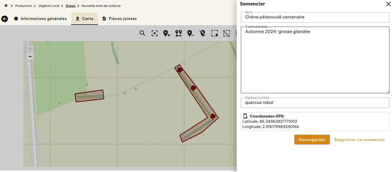 Zones de collecte Végétal Local