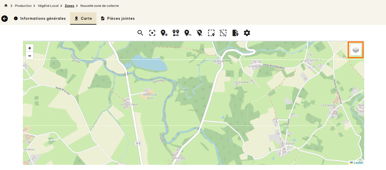 Zones de collecte Végétal Local