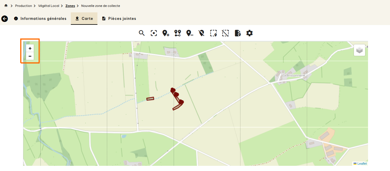 Zones de collecte Végétal Local