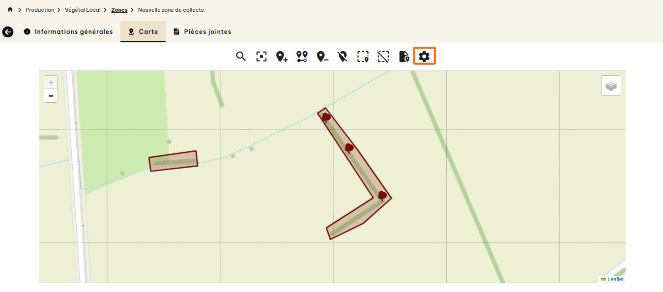 Zones de collecte Végétal Local