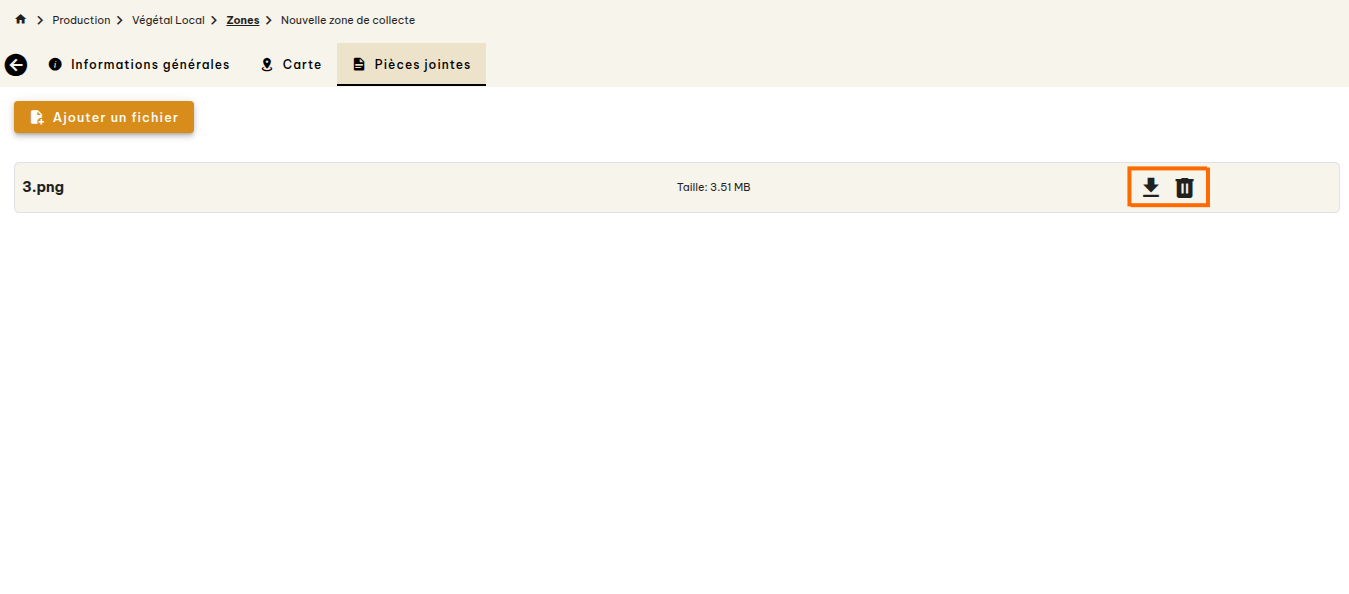 Zones de collecte Végétal Local